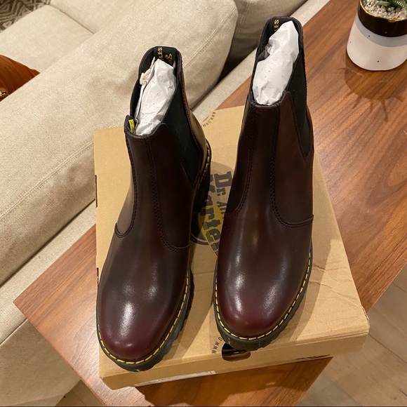 💯 NWB DR. MARTENS ROMETTY - size 8 - Burgundy - Picture 4 of 8